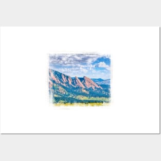 Flatirons Colorado Boulder County landscape photograph Posters and Art